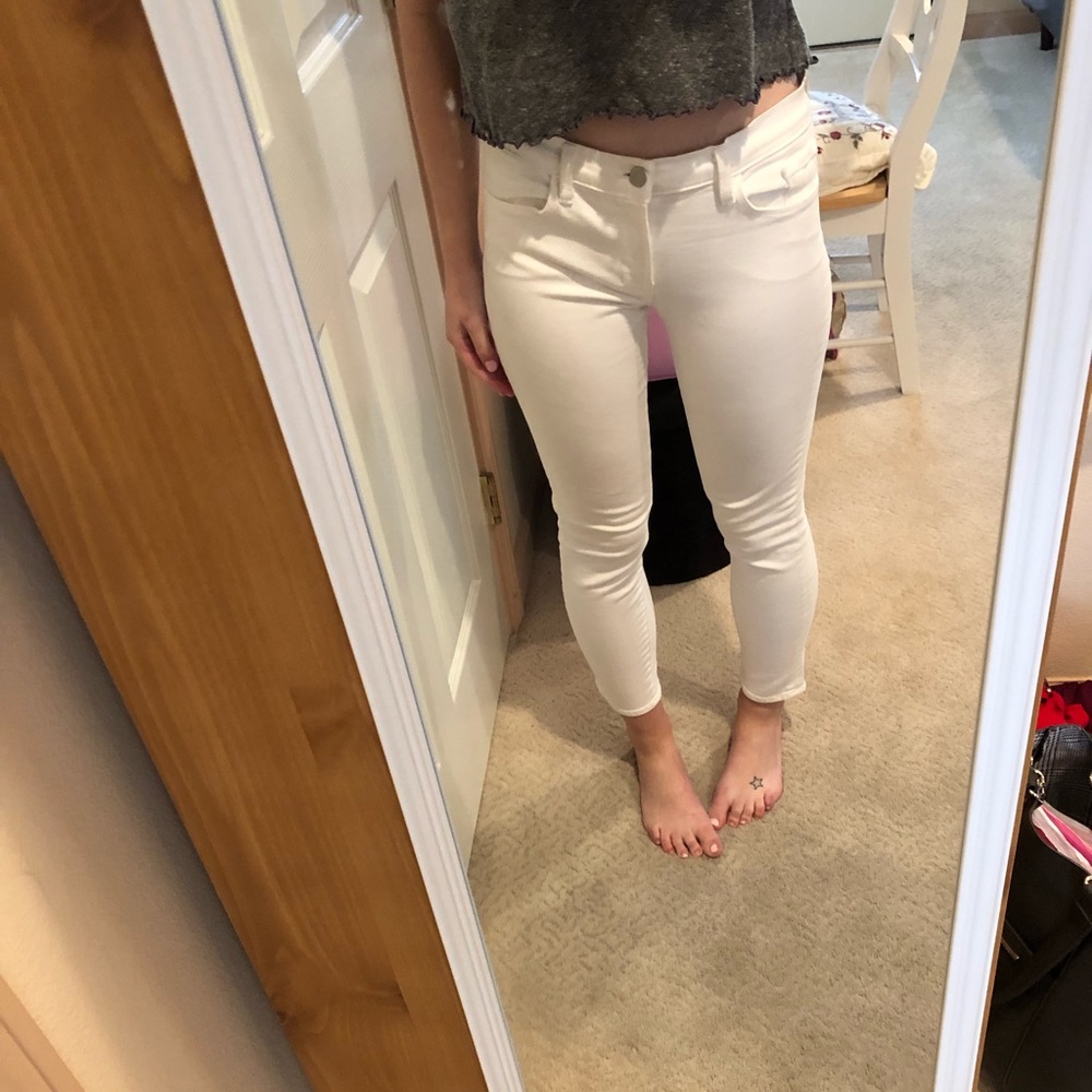 Size 27 white J brand jeans